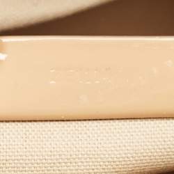 Pre Owned Givenchy Antigona Small Beige Patent Leather Satchel