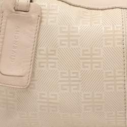 Pre Owned Givenchy Beige Monogram Leather Hobo