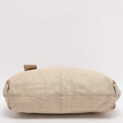 Pre Owned Givenchy Beige Monogram Leather Hobo