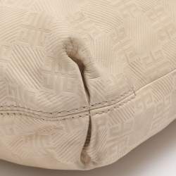 Pre Owned Givenchy Beige Monogram Leather Hobo