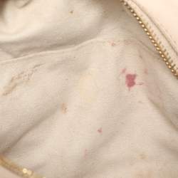 Pre Owned Givenchy Beige Monogram Leather Hobo