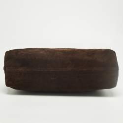 Pre Owned Givenchy Brown/Black Monogram Corduroy and Fabric Reversible Tote