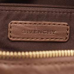 مملوكة مسبقًا Givenchy Small Brown Leather Lucrezia Zip Boston Bag
