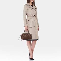 مملوكة مسبقًا Givenchy Small Brown Leather Lucrezia Zip Boston Bag