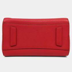 Pre Owned Givenchy Red Leather Antigona Small