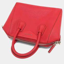 Pre Owned Givenchy Red Leather Antigona Small