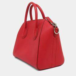 Pre Owned Givenchy Red Leather Antigona Small