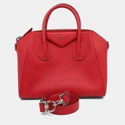 Pre Owned Givenchy Red Leather Antigona Small