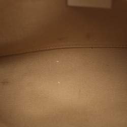 مملوكة مسبقًا Givenchy Logo Embroidered Off White Canvas Wristlet Clutch