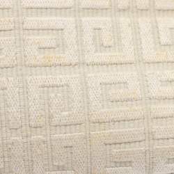 مملوكة مسبقًا Givenchy Logo Embroidered Off White Canvas Wristlet Clutch