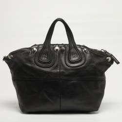 مملوكة مسبقًا Givenchy Nightingale Embellished Medium Black Leather Bag
