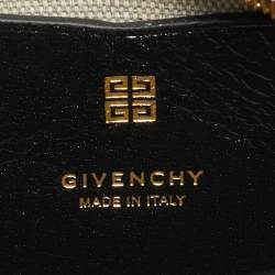 مملوكة مسبقًا حقيبة يد علوية جيفنشي أنتيغونا مكعب نانو جلد أسود