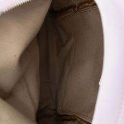 Pre Owned Givenchy 2017 Pink Leather Logo Printed Mini Backpack