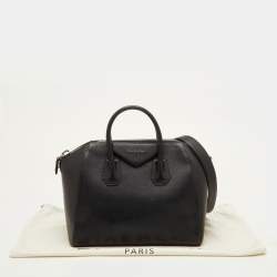 Pre Owned حقيبة ساتشل جيفنشي أنتيغونا جلد أسود متوسط