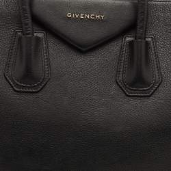 Pre Owned حقيبة ساتشل جيفنشي أنتيغونا جلد أسود متوسط