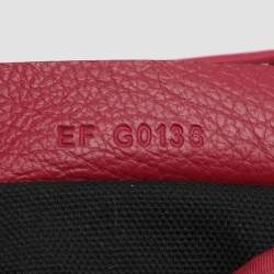 Pre Owned Givenchy Pandora Medium Burgundy Nylon Box Shoulder Bag