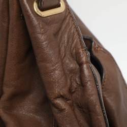 Pre Owned Givenchy Brown Leather Hobo
