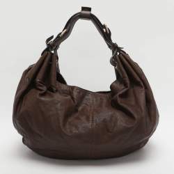 Pre Owned Givenchy Brown Leather Hobo