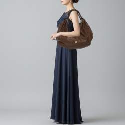 Pre Owned Givenchy Brown Leather Hobo