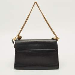 مملوكة مسبقًا Givenchy GV3 Medium Black/Dark Beige Leather and Suede Shoulder Bag