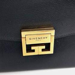 Pre Owned حقيبة جيفنشي GV3 جلد أسود صغيرة