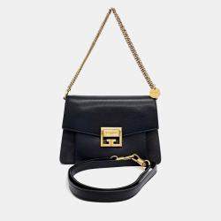 مملوكة مسبقًا حقيبة جيفنشي GV3 جلد أسود صغيرة