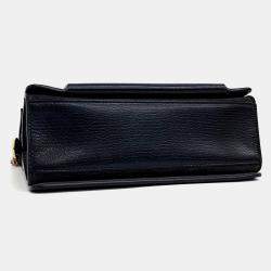 Pre Owned حقيبة جيفنشي GV3 جلد أسود صغيرة