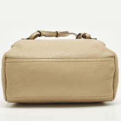 مملوكة مسبقًا Givenchy Pandora Mini Beige Leather Shoulder Bag