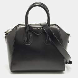 Pre Owned Givenchy Antigona Mini Black Leather Satchel