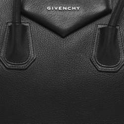 Pre Owned Givenchy Antigona Medium Black Leather Satchel