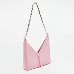 Pre Owned حقيبة جيفنشي جلد وردية بسلسلة وقصات