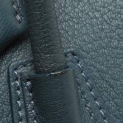 Pre Owned Givenchy Antigona Mini Blue Leather Satchel