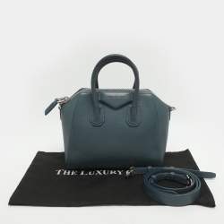 Pre Owned Givenchy Antigona Mini Blue Leather Satchel