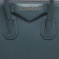 Pre Owned Givenchy Antigona Mini Blue Leather Satchel