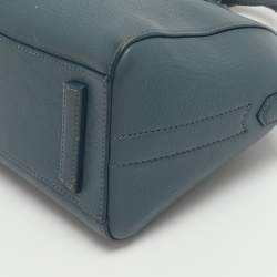 Pre Owned Givenchy Antigona Mini Blue Leather Satchel