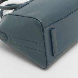 Pre Owned Givenchy Antigona Mini Blue Leather Satchel