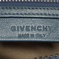 Pre Owned Givenchy Antigona Mini Blue Leather Satchel