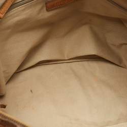 Pre Owned Givenchy Nightingale Medium Brown Textured Leather Bag