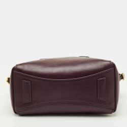 Pre Owned Givenchy Antigona Mini Dark Burgundy Leather Satchel