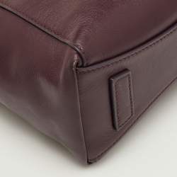 Pre Owned Givenchy Antigona Mini Dark Burgundy Leather Satchel