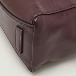 Pre Owned Givenchy Antigona Mini Dark Burgundy Leather Satchel