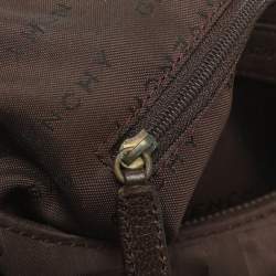 مملوكة مسبقًا حقيبة جيفنشي كانفاس بني مونوجرامي وجلد