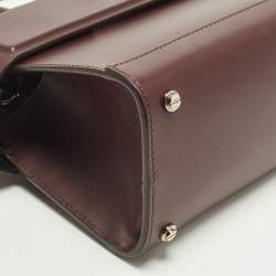 مملوكة مسبقًا حقيبة يد جيفنشي هورايزن صغيرة جلد بورغندي