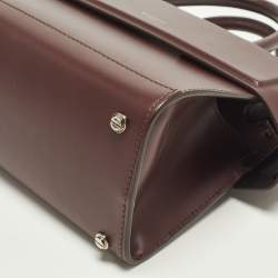 مم لوكة مسبقًا حقيبة يد جيفنشي هورايزن صغيرة جلد بورغندي