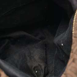 Pre Owned Givenchy Brown Jacquard Fabric and Leather Hobo