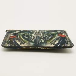 مملوكة مسبقًا Givenchy Fighter Plane and Stars-Print Canvas Clutch