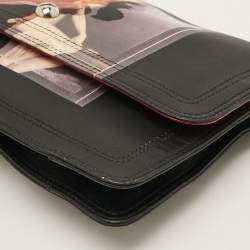 مملوكة مسبقًا Givenchy Bambi Print Black Leather Clutch