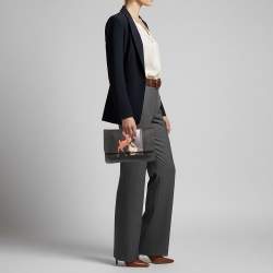 مملوكة مسبقًا Givenchy Bambi Print Black Leather Clutch