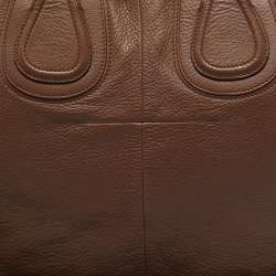 Pre Owned حقيبة جيفنشي نايتنغيل كبيرة جلد بنية ساتشيل