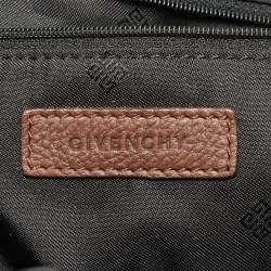 Pre Owned حقيبة جيفنشي نايتنغيل كبيرة جلد بنية ساتشيل